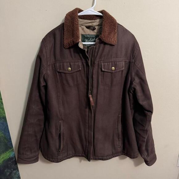 woolrich brown sherpa lined jacket vintage gorpcore winter coat - Picture 5 of 8